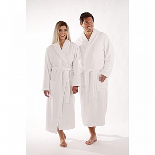 unisex župan Vestis 2150 SAUNA 0100 biely golier