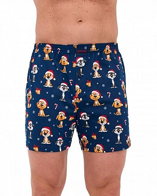 pánske vianočne trenky Cornette 016/20 Dogs