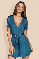 dámsky župan Obsessive Miamor Robe tyrkys