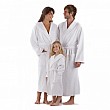 unisex župan Vestis 2150 SAUNA 0100 biely golier