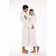 unisex župan Vestis 2150 SAUNA 0100 biely golier